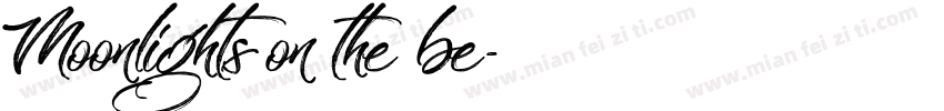Moonlights on the be字体转换